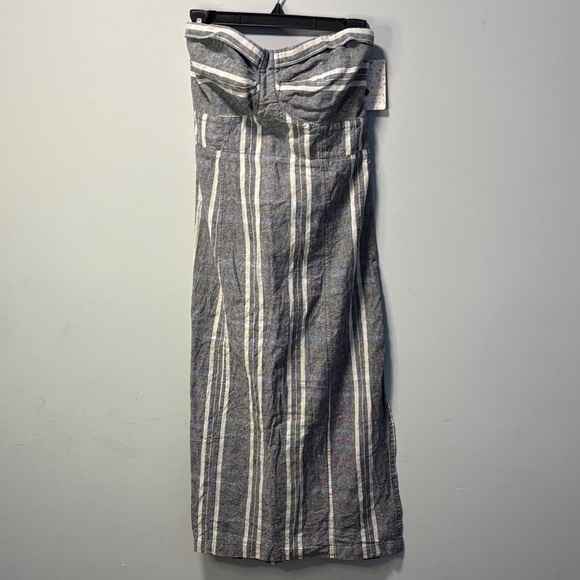 NWT Free People Linen Cotton Life Like This Midi Dress - Picture 2 of 11